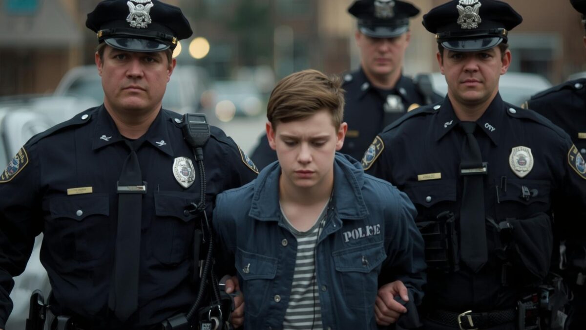 Juvenile Getting Arrested Juvenile Arrested For Pulling Out A Gun In
